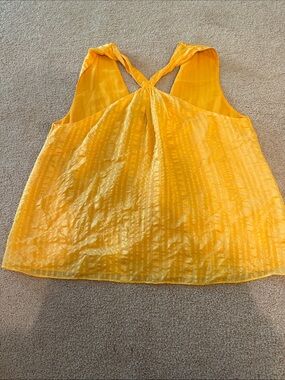 Light Orange twist front reversible Women's Tank Top
